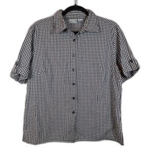 Cottage Womens Top Size L Cottagcore Gingham Homestead Outdoors Retro Inspired